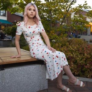 Long flower dress